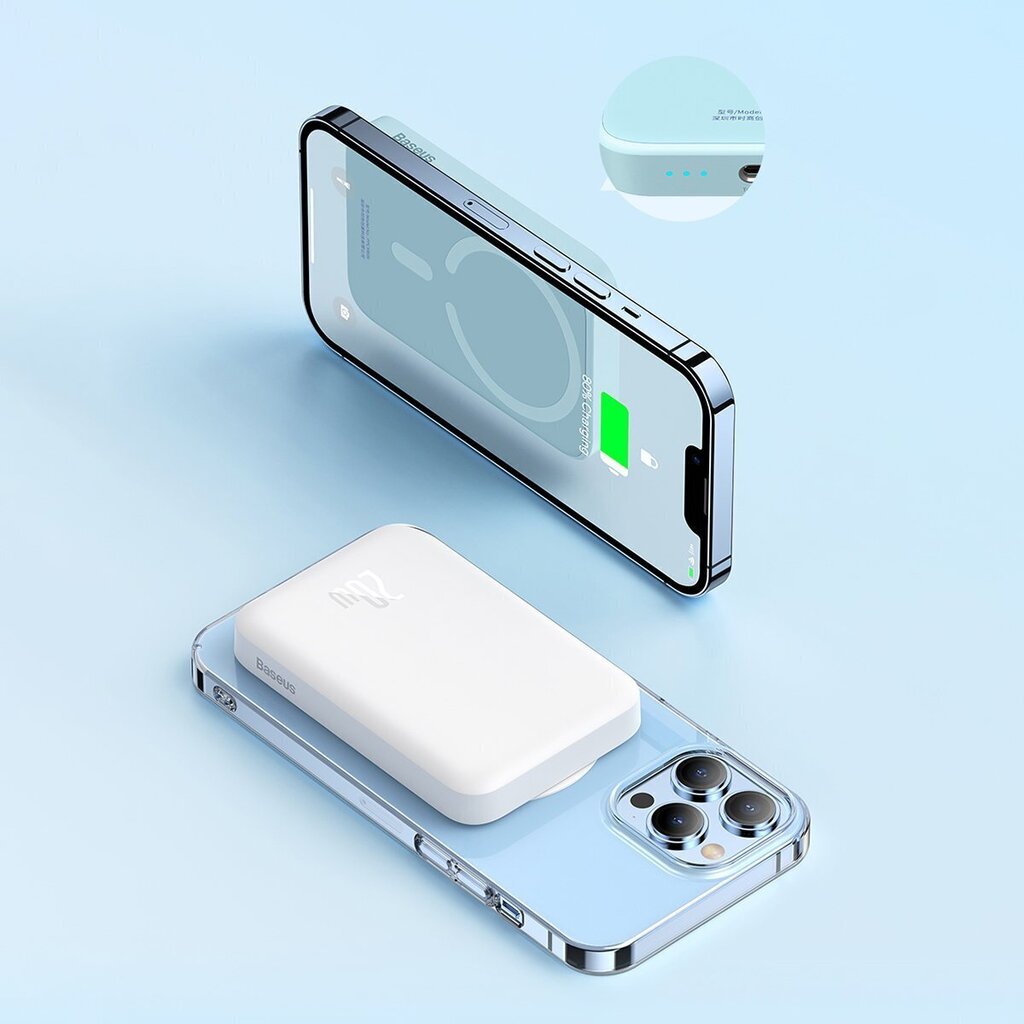 Arejais-akumulators Power Bank Baseus Magnetic MagSafe 6000mAh 20W PPCX020002 cena un informācija | Lādētāji-akumulatori (Power bank) | 220.lv