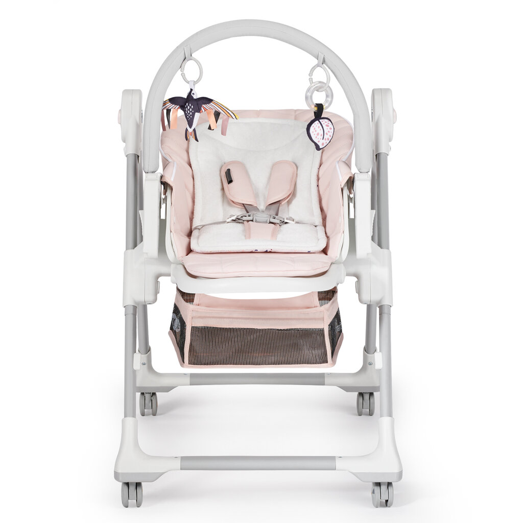 Kinderkraft high chair LASTREE pink KHLAST00PNK0000 цена и информация | Barošanas krēsli | 220.lv