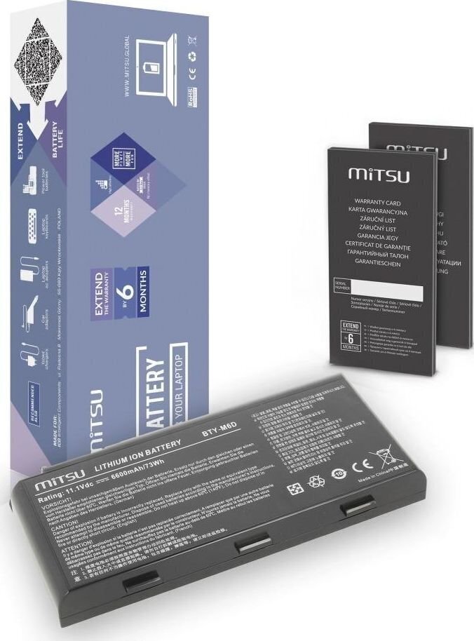 Mitsu BC/MS-GT780 цена и информация | Akumulatori portatīvajiem datoriem | 220.lv