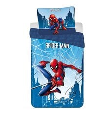 Jerry Fabrics gultasveļas komplekts Spiderman, 140x200 cm, 2 daļu цена и информация | Детское постельное бельё | 220.lv