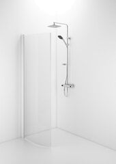 Pusapaļa dušas sieniņa Ifö Space SBVK 900 H White, caurspīdīgs stikls cena un informācija | Dušas durvis, dušas sienas | 220.lv