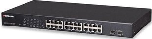 Переключатель Intellinet GigaBit 24x 10/100/1000 RJ45 PoE+ 2x SFP, управляемый цена и информация | Коммутаторы (Switch) | 220.lv