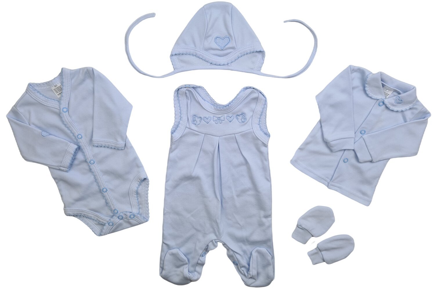 Zils piecu gabalu pūriņš cena un informācija | Apģērbu komplekti jaundzimušajiem | 220.lv
