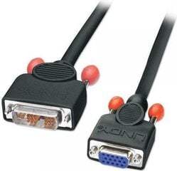Kabelis Lindy DVI-A - D-Sub (VGA) 3 m cena un informācija | Kabeļi un vadi | 220.lv