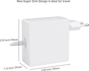 MicroBattery 20V, 2.25A, 45W цена и информация | Зарядные устройства для ноутбуков | 220.lv