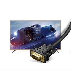 Ugreen adapter image converter HDMI - VGA with micro USB power 1.5m black (MM101) цена и информация | Адаптеры и USB разветвители | 220.lv