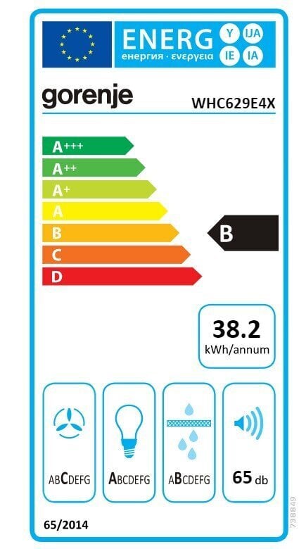 Gorenje WHC629E4X цена и информация | Tvaika nosūcēji | 220.lv