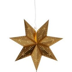 Papīra zvaigzne karināma zelta 45x42cm Classic 231-59 cena un informācija | Ziemassvētku dekorācijas | 220.lv