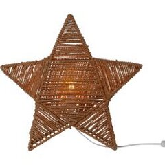 Dekoratīvā zvaigzne brūna 43x43,5cm 1xE14 Rappe cena un informācija | Ziemassvētku dekorācijas | 220.lv
