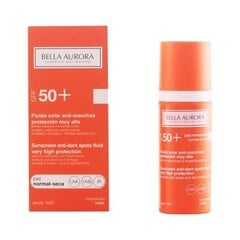 Солнцезащитный крем Spf 50+ Bella Aurora, 50 мл цена и информация | Кремы от загара | 220.lv