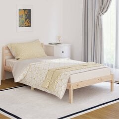 810420 vidaXL Bed Frame Solid Wood Pine 100x200 cm cena un informācija | Gultas | 220.lv