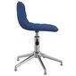 3086795 vidaXL Swivel Dining Chairs 6 pcs Blue Fabric (334055x3) cena un informācija | Virtuves un ēdamistabas krēsli | 220.lv