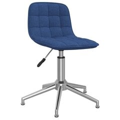 3086795 vidaXL Swivel Dining Chairs 6 pcs Blue Fabric (334055x3) cena un informācija | Virtuves un ēdamistabas krēsli | 220.lv