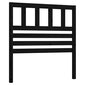 vidaXL gultas galvgalis, melns, 81x4x100 cm, priedes masīvkoks cena un informācija | Gultas | 220.lv