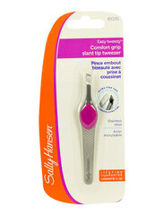 Tweezers with slanted tip and a comfortable handle (Comfort Grip Slant Tip Tweezer) 81035 цена и информация | Кисти для макияжа, спонжи | 220.lv