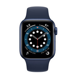 Apple Watch Series 6 40mm Blue Aluminum/Deep Navy Sport Band cena un informācija | Viedpulksteņi (smartwatch) | 220.lv
