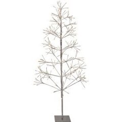 Āra dekors koks sudraba 150cm 256LED Flower Tree cena un informācija | Ziemassvētku dekorācijas | 220.lv
