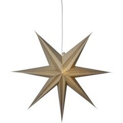 Papīra zvaigzne karināma bēša 60x60cm Point cena un informācija | Ziemassvētku dekorācijas | 220.lv