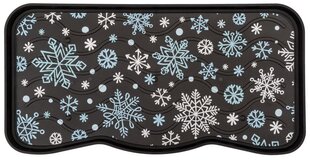 Apavu paklājs- paplāte 38 x 75 cm Sparkle Snowflakes cena un informācija | Kājslauķi | 220.lv