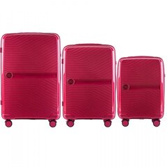 Koferu komplekts Wings Lapwing, S/M/L, sarkans cena un informācija | Koferi, ceļojumu somas | 220.lv