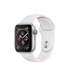 Apple Watch Series 4 40мм Silver Aluminum/White Sport Band цена и информация | Смарт-часы (smartwatch) | 220.lv