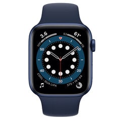 Apple Watch Series 6 44мм Blue Aluminum/Deep Navy Sport Band цена и информация | Смарт-часы (smartwatch) | 220.lv