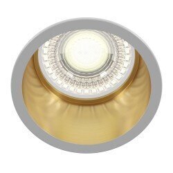 Spotlampa Maytoni Tehnical kolekcija baltā krāsā ar zelta detaļām GU10 6,8cm cena un informācija | Griestu lampas | 220.lv