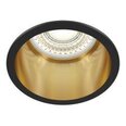 Spotlampa Maytoni Tehnical kolekcija melnā krāsā ar zelta detaļām GU10 6,8cm