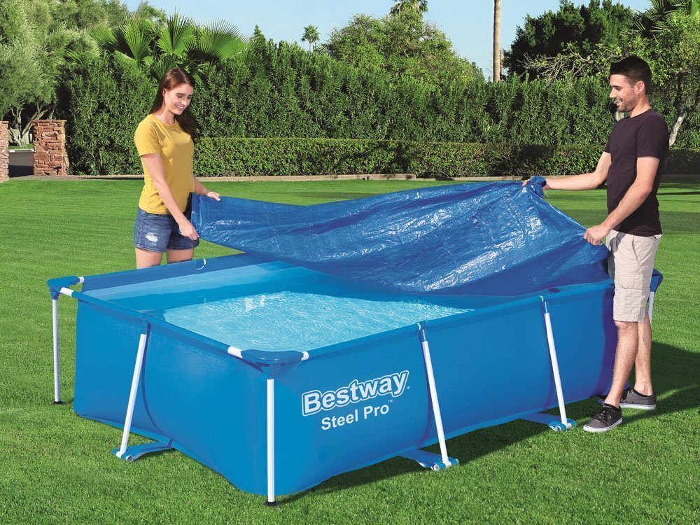 Baseina pārsegs Bestway 264 x 174 cm cena un informācija | Baseinu piederumi | 220.lv