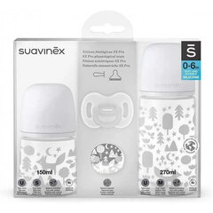 Pudelīšu komplekts mazuļiem Suavinex All Silicone Fox, 0-6+ mēn. цена и информация | Бутылочки и аксессуары | 220.lv