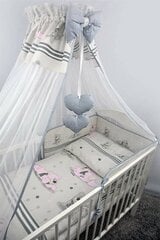 Četru daļu gultas veļas komplekts 120x90 40x60 cm, pelēks cena un informācija | Bērnu gultas veļa | 220.lv
