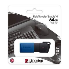 Kingston DT Exodia M 64 ГБ USB 3.0 цена и информация | USB накопители | 220.lv