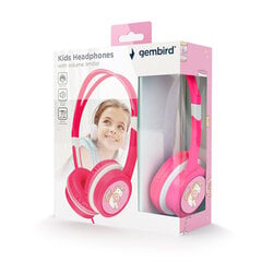 Gembird Kids Headphones with Volume Limiter Pink цена и информация | Наушники | 220.lv