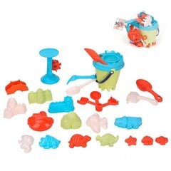 Smilšu rotaļlietu komplekts ar spaini, 25gab cena un informācija | Piepūšamās rotaļlietas un pludmales preces | 220.lv