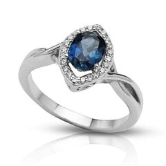 Серебряное (925) кольцо с драгоценными камнями, код F50120 цена и информация | Кольца | 220.lv