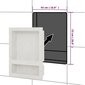 vidaXL dušas nišas plaukts, 2 nodalījumi, matēti balts, 41x51x10 cm cena un informācija | Vannas istabas aksesuāri | 220.lv