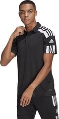 Vīriešu T-krekls Adidas Squadra 21 Polo GK9556, melns cena un informācija | Futbola formas un citas preces | 220.lv