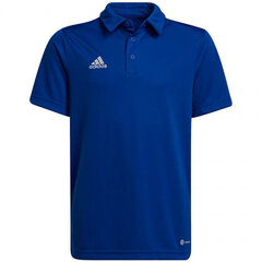 Polo bērnu T-krekls Adidas Entrada 22 HG6289, zils cena un informācija | Futbola formas un citas preces | 220.lv