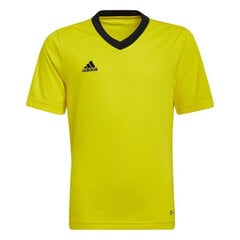 Детская футболка Adidas Entrada 22 Джерси HI2127, желтый цена и информация | Футбольная форма и другие товары | 220.lv
