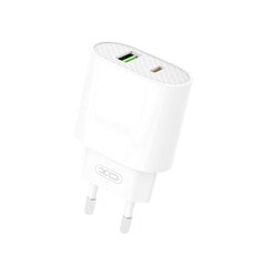 XO wall charger L81A PD QC 3.0 3A 1x USB 1x USB-C white цена и информация | Зарядные устройства для телефонов | 220.lv