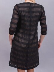 Черное платье с бежевой подкладкой цена и информация | Платья | 220.lv
