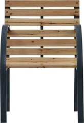 Садовые стулья, коричневые, 2 шт. цена и информация | скамейка со столиком | 220.lv