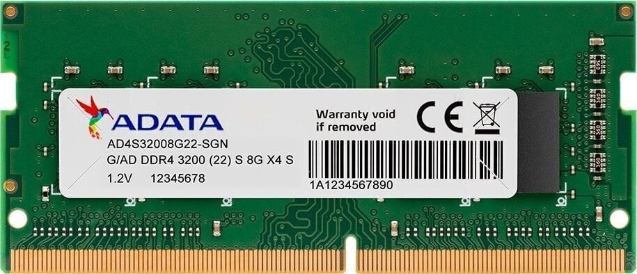 Operatīvā atmiņa ADATA AD4S32008G22-SGN cena un informācija | Operatīvā atmiņa (RAM) | 220.lv