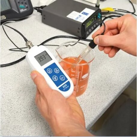 pH mērītājs ETI 8000 ar maināmu elektrodu cena un informācija | Mitruma, temperatūras, pH, ORP mērītāji | 220.lv