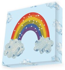 Dimantu mozaīka Rainbow smile 15x15 cm cena un informācija | Dimantu mozaīkas | 220.lv