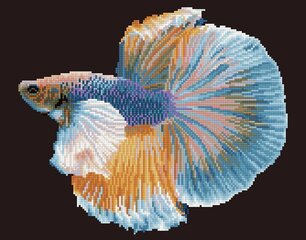 Dimantu mozaīka Luminous fish 37x47 cm cena un informācija | Dimantu mozaīkas | 220.lv
