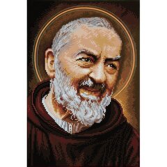 Алмазная мозаика Padre Pio 32x47 см цена и информация | Алмазная мозаика | 220.lv