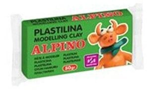 Plastilīns Alpino, zaļš, 50g cena un informācija | Modelēšanas un zīmēšanas piederumi | 220.lv