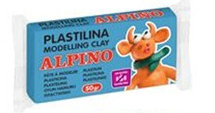 Plastilīns Alpino, zils, 50g cena un informācija | Modelēšanas un zīmēšanas piederumi | 220.lv