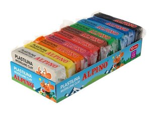 Plastilīns Alpino, 10 krāsas x 50g cena un informācija | Modelēšanas un zīmēšanas piederumi | 220.lv